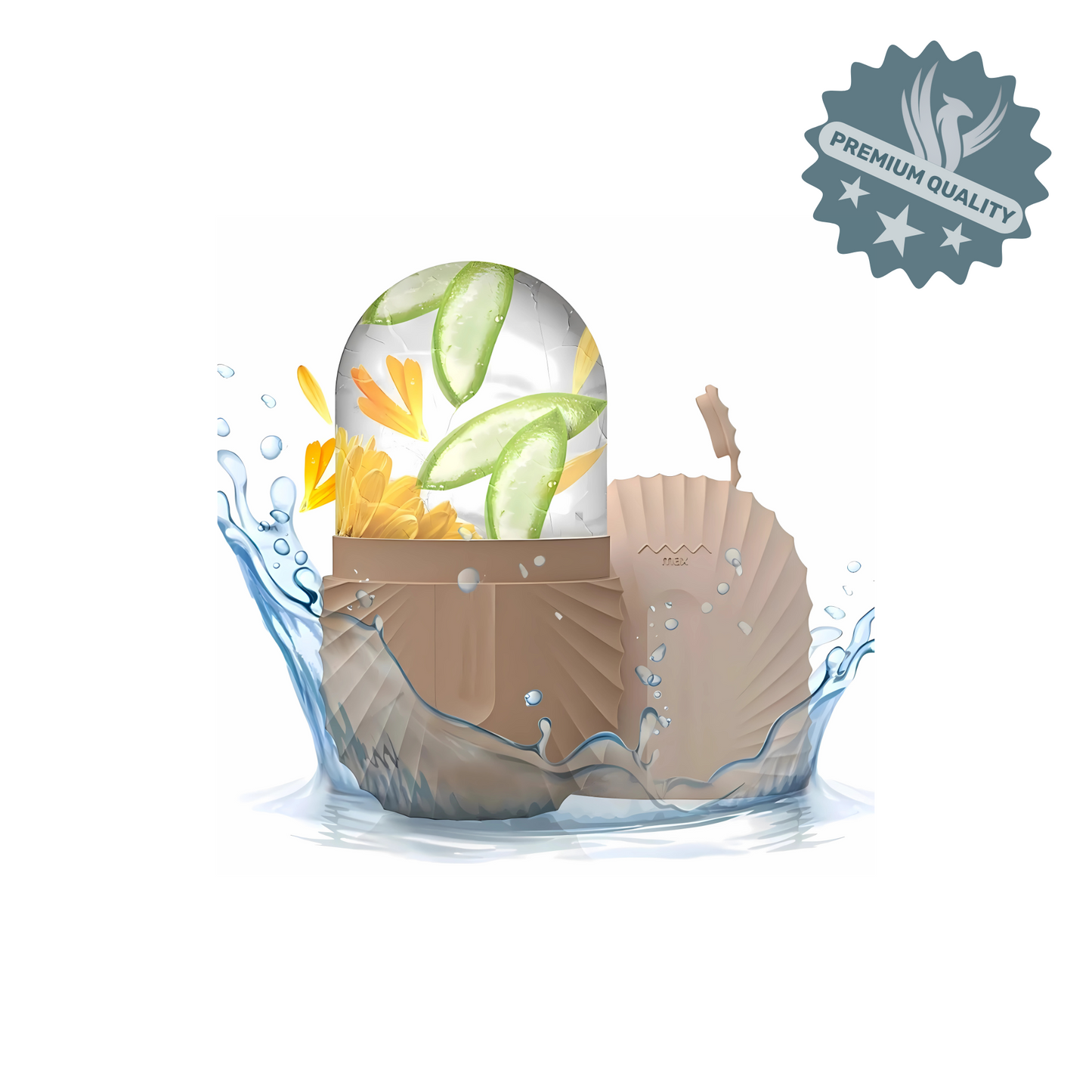 Ice mold for facial massage