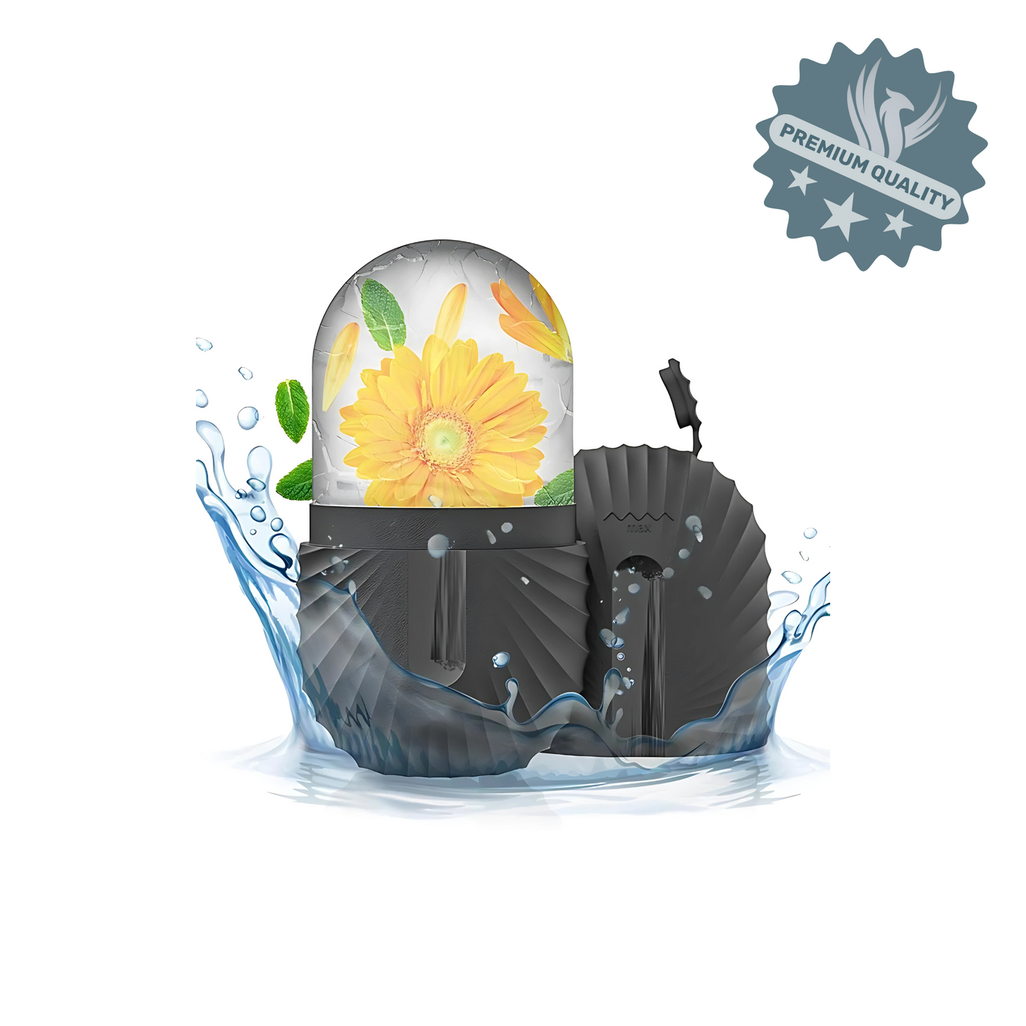Ice mold for facial massage